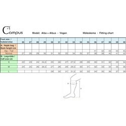 Campus ALBA Junior Ridestøvler i vegansk skind - Måleskema