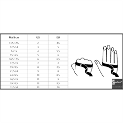 Måleskema Heritage handsker