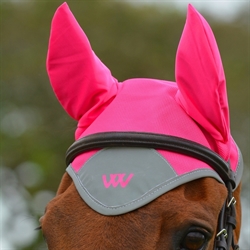 Woof Wear Hi VIs Hut med refleks /Pink - Vist på hest med trense